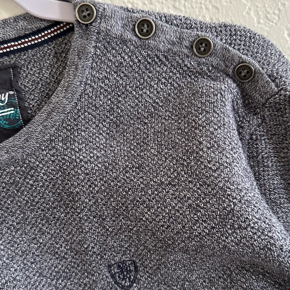 Textured gray sweater - Picture 2 of 3